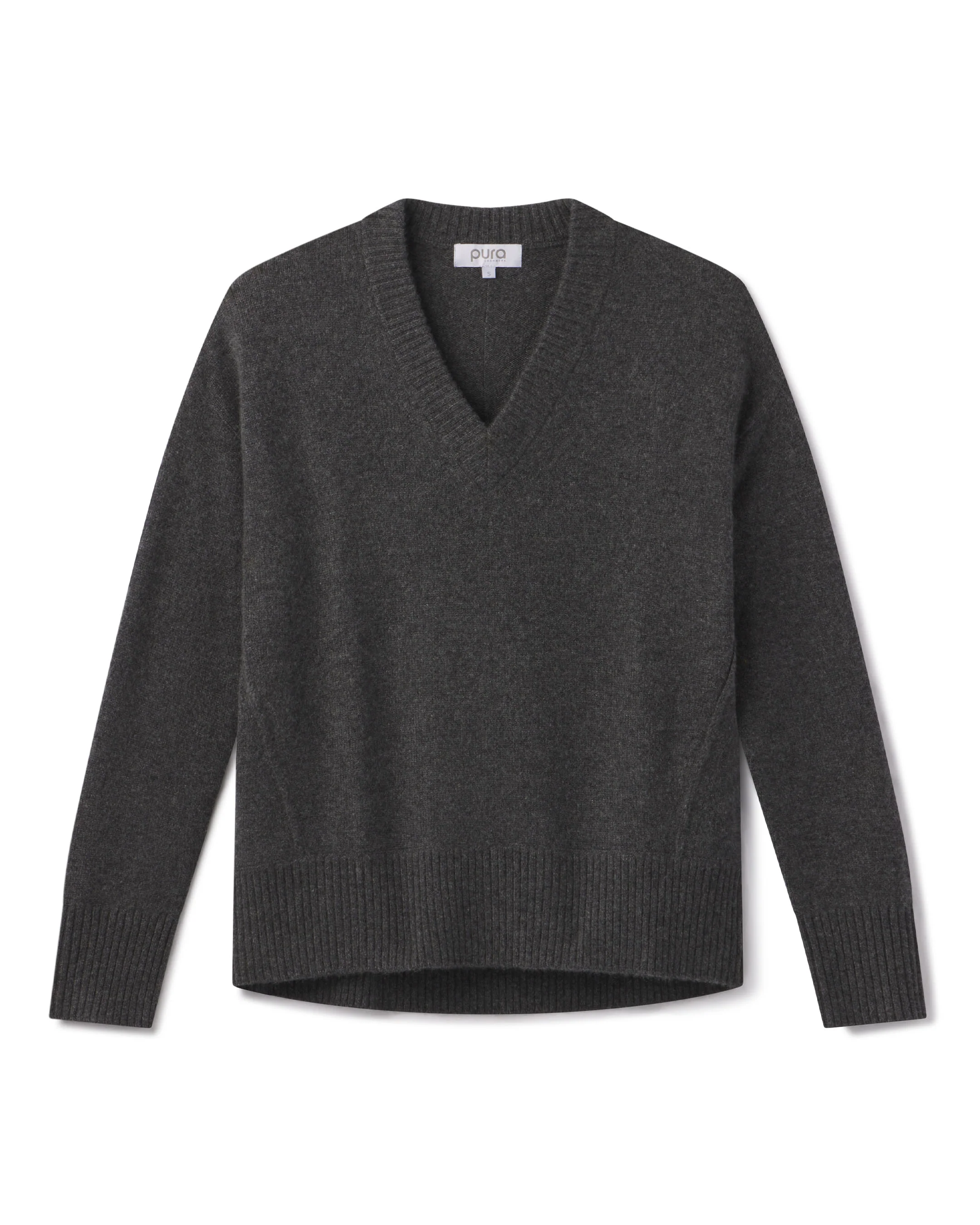 Cashmere Forward Seam V-Neck - Image 8