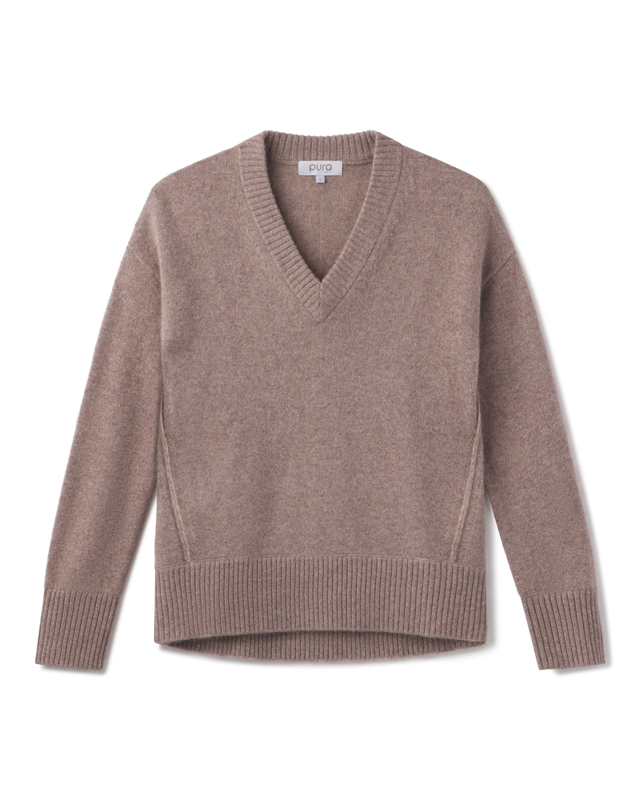 Cashmere Forward Seam V-Neck - Image 7