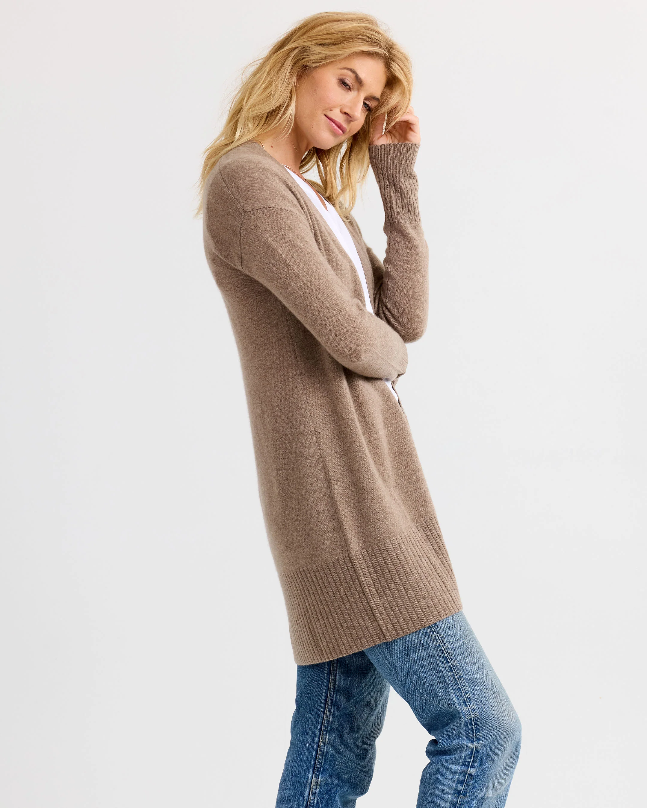 Long Cashmere Cardigan - Image 8