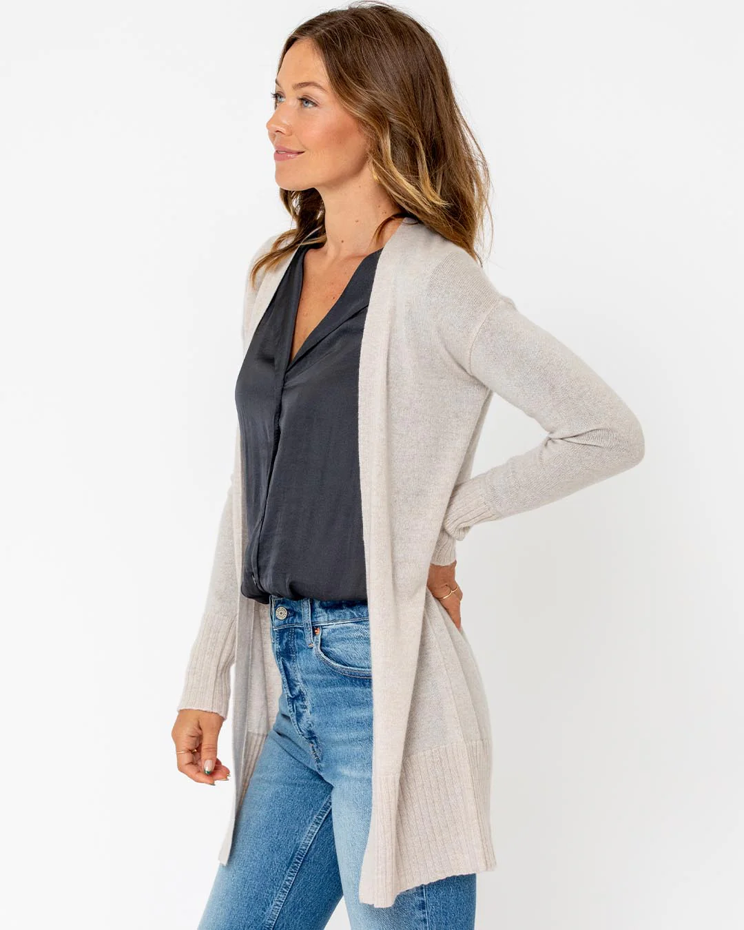 Long Cashmere Cardigan - Image 8