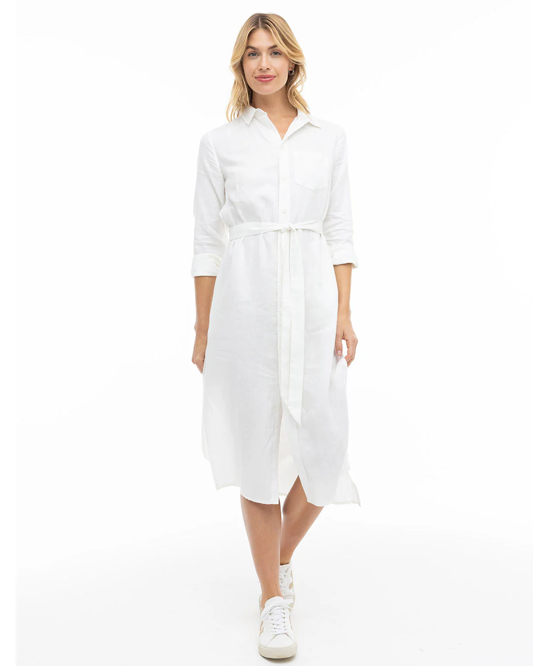Luxe Linen Shirt Dress - Image 3