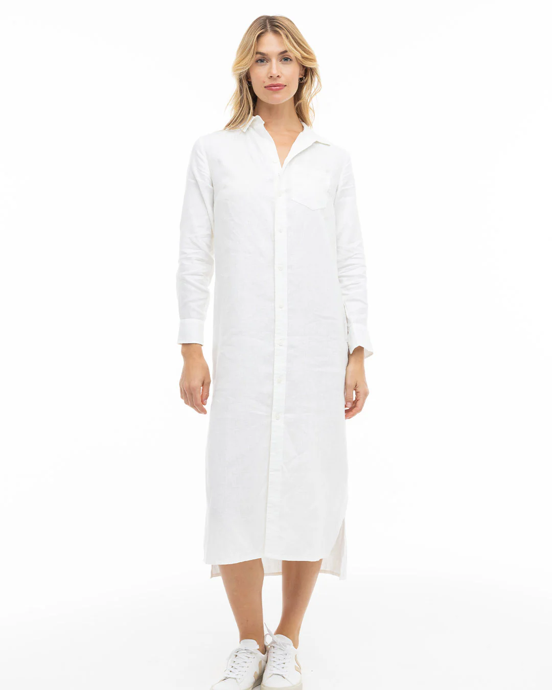 Luxe Linen Shirt Dress - Image 4
