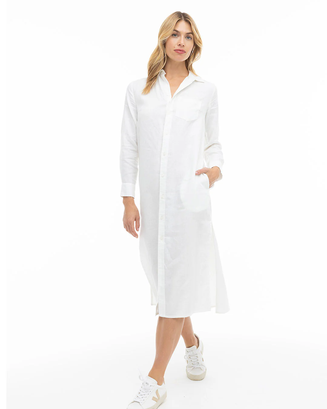 Luxe Linen Shirt Dress - Image 5