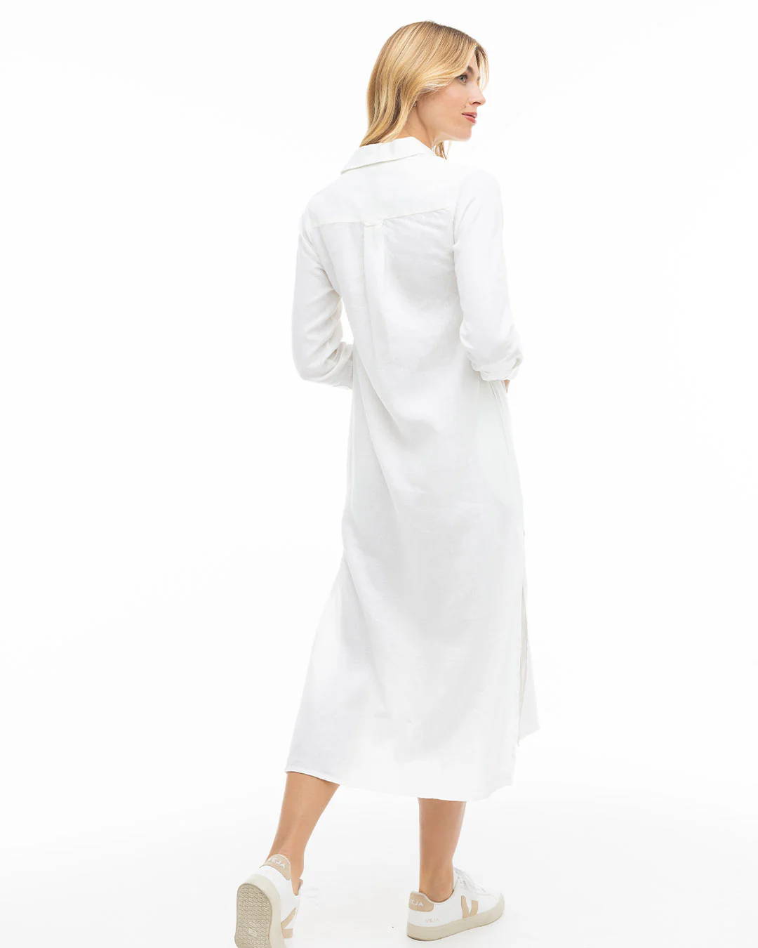 Luxe Linen Shirt Dress - Image 6