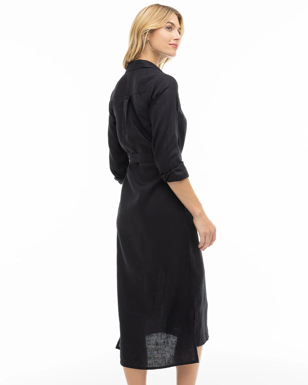 Luxe Linen Shirt Dress - Image 5