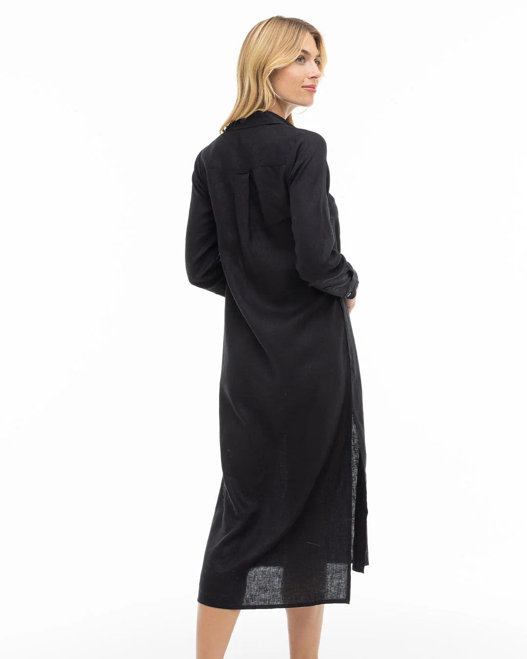 Luxe Linen Shirt Dress - Image 7