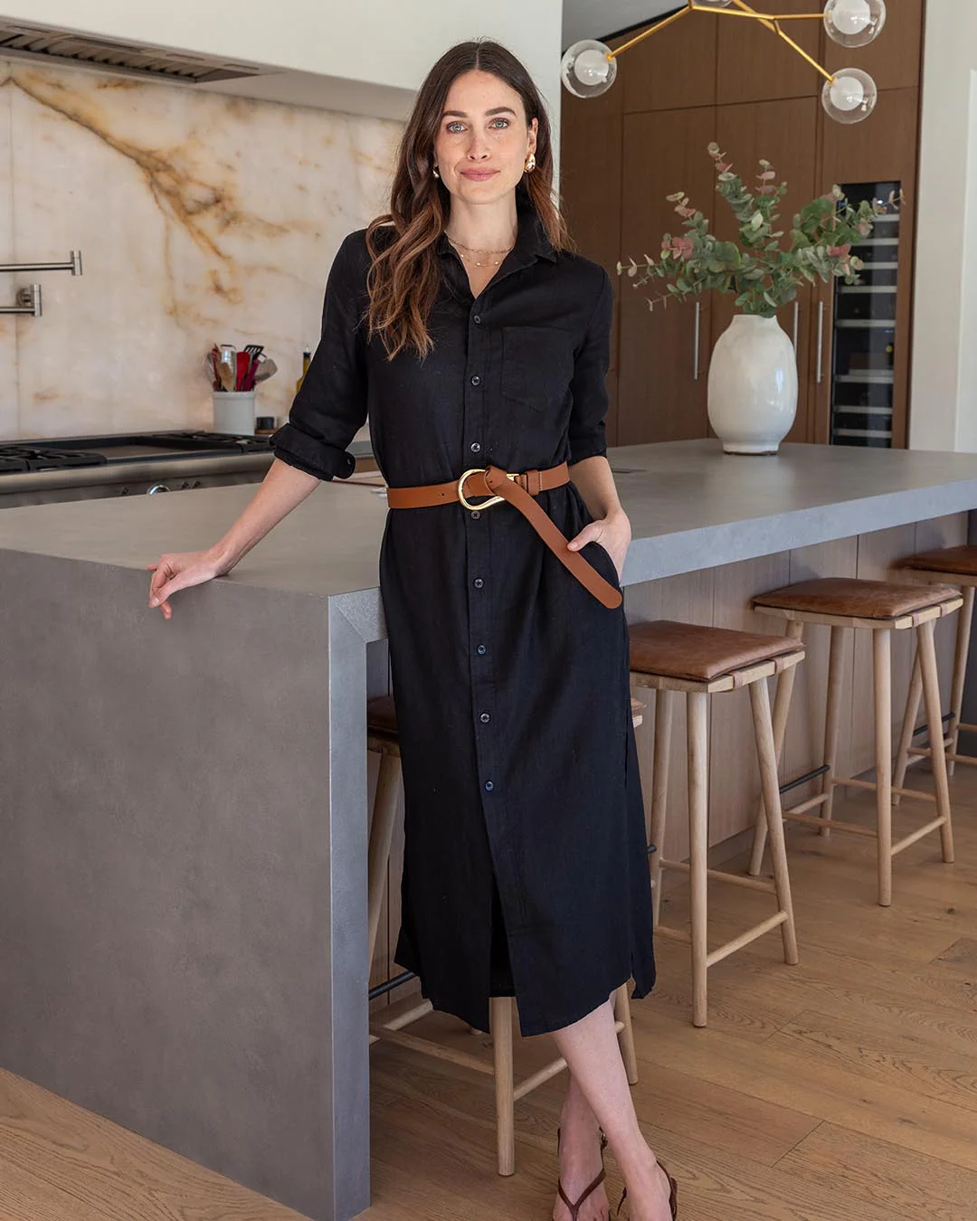 Luxe Linen Shirt Dress - Image 8