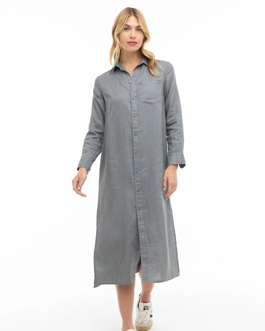 Luxe Linen Shirt Dress - Image 5