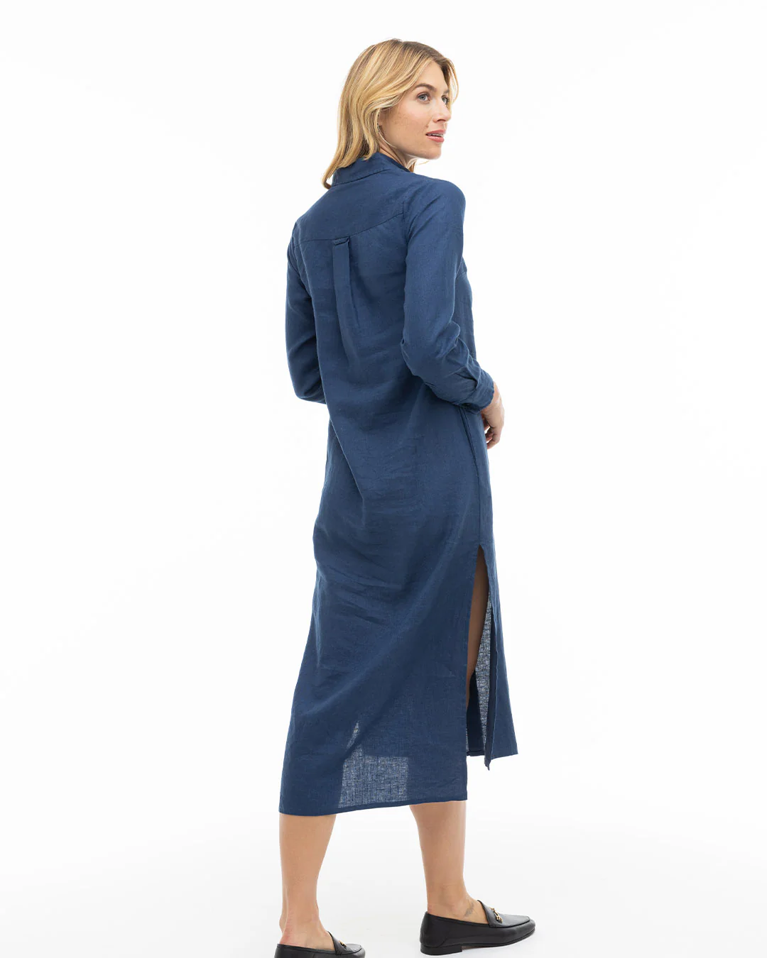 Luxe Linen Shirt Dress - Image 6