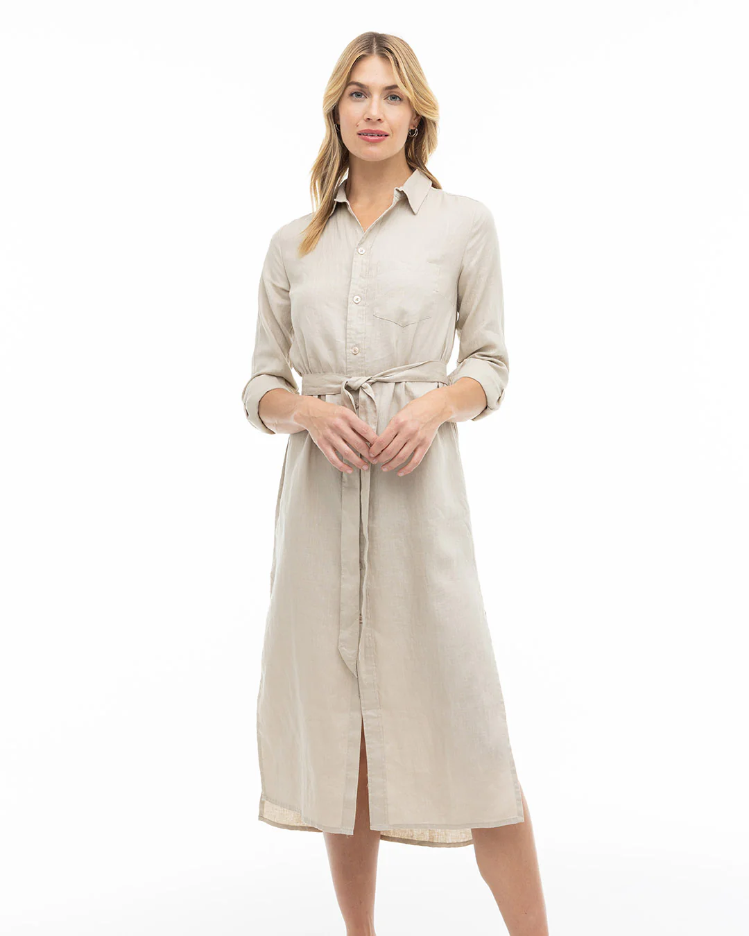 Luxe Linen Shirt Dress - Image 5