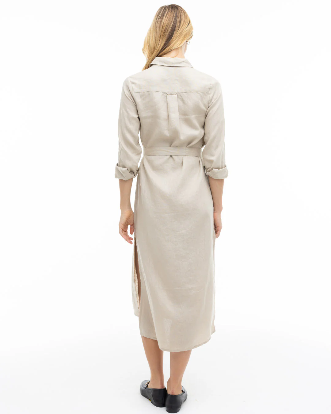 Luxe Linen Shirt Dress - Image 7