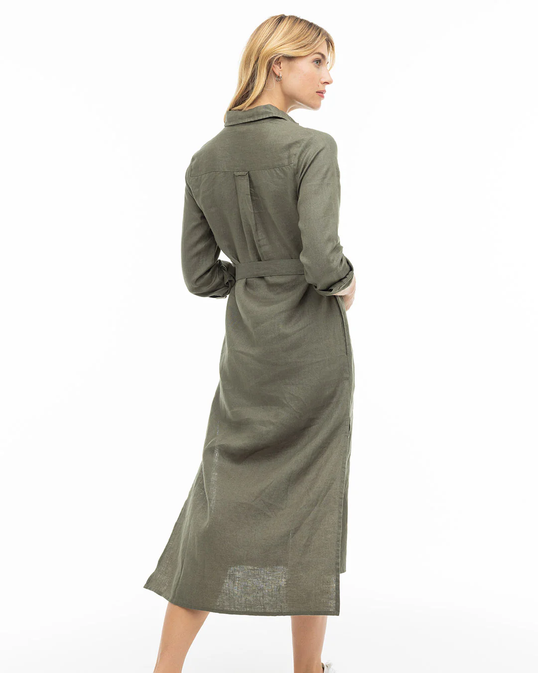Luxe Linen Shirt Dress - Image 7