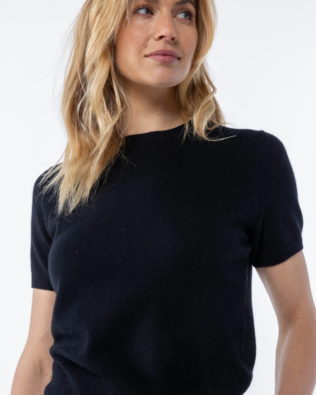 Short Sleeve Cashmere Crew - Image 6