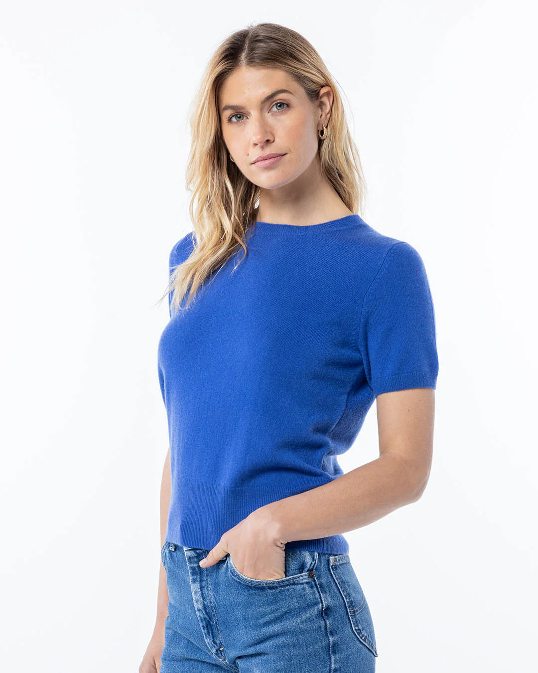Short Sleeve Cashmere Crew - Image 5