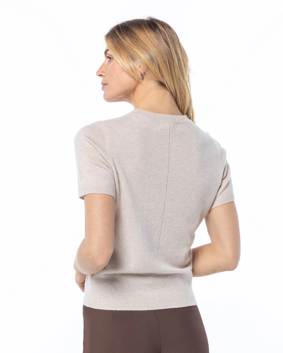 Short Sleeve Cashmere Crew - Image 6