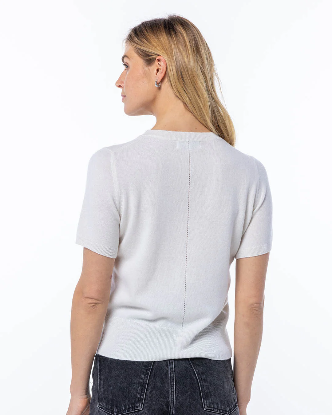 Short Sleeve Cashmere Crew - Image 6