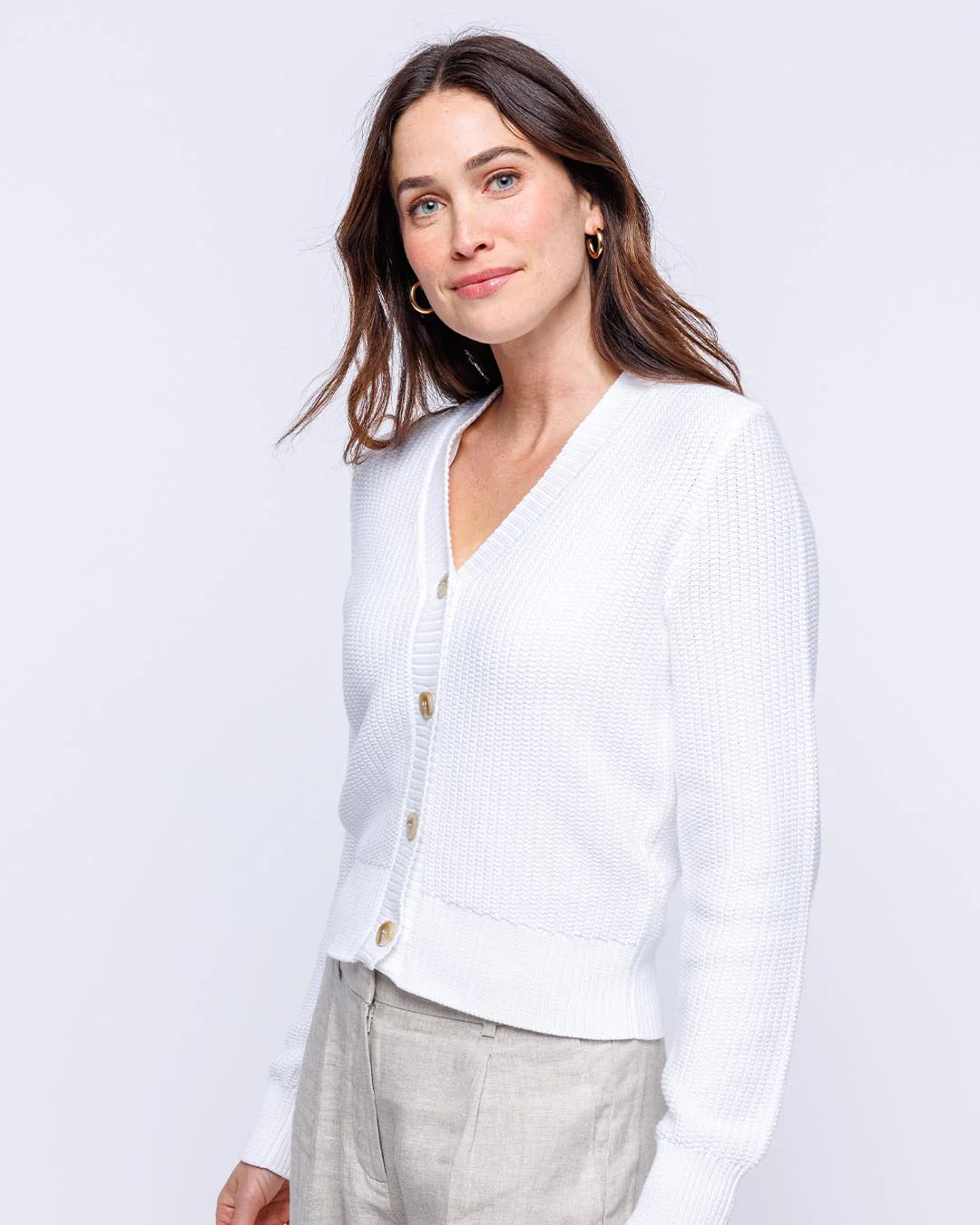 Textured Cropped Cardigan - Image 5