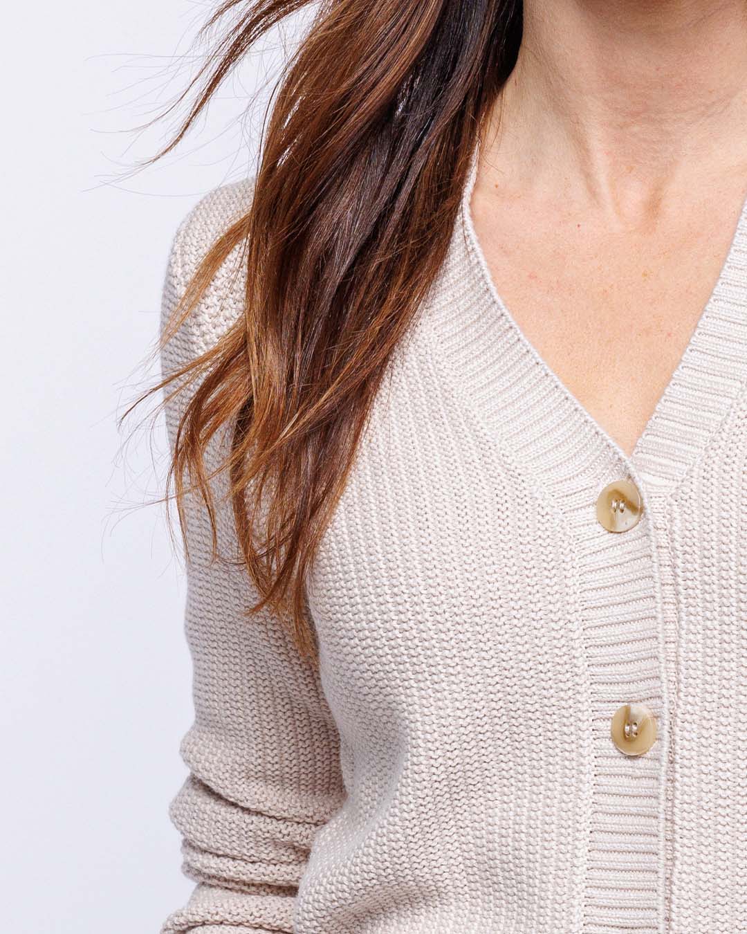 Textured Cropped Cardigan - Image 3