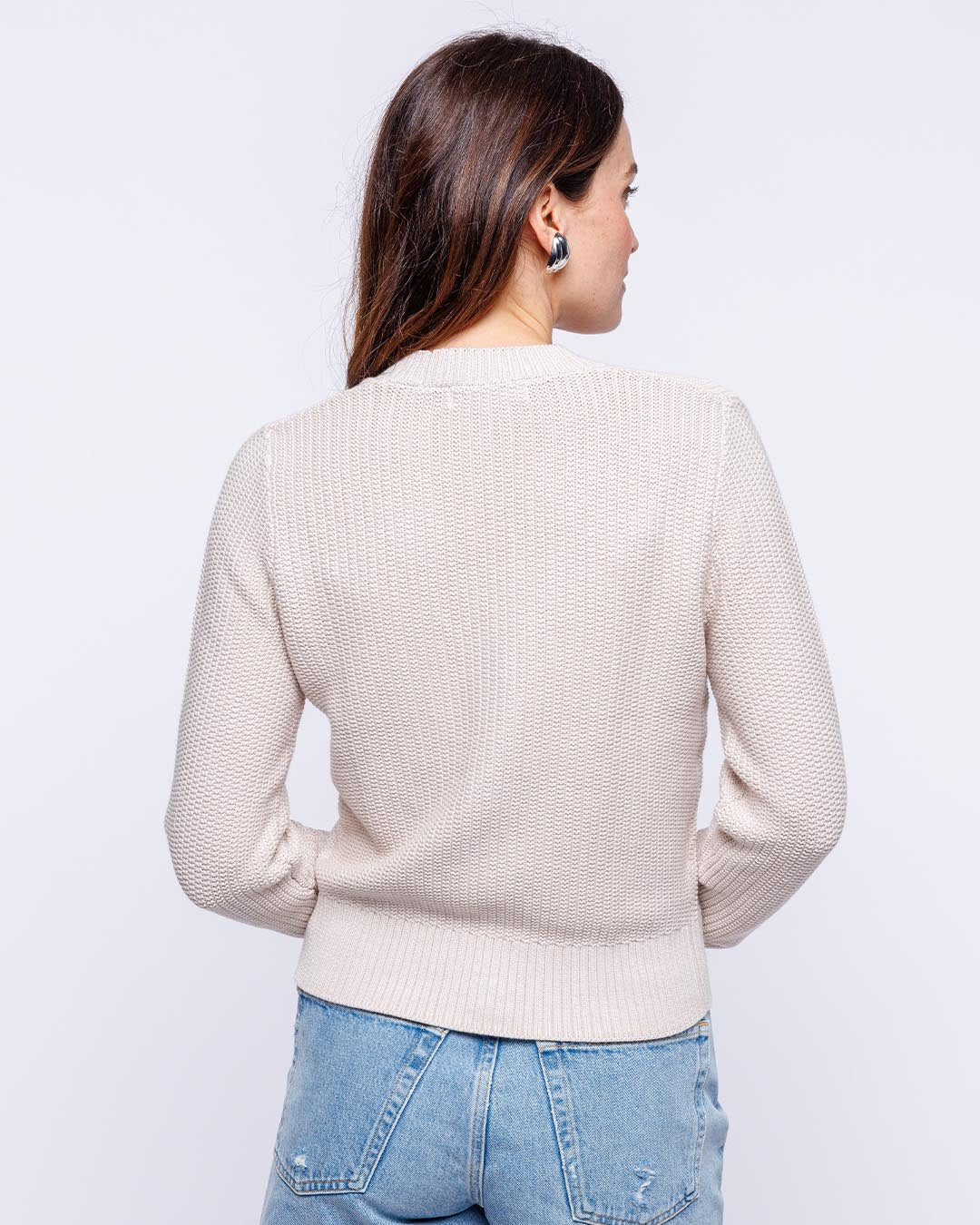 Textured Cropped Cardigan - Image 7