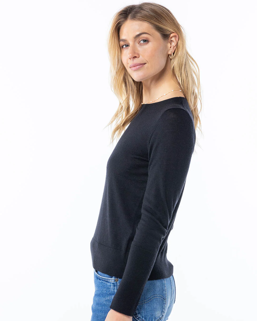 Worsted Cashmere Long Sleeve Tee - Image 5